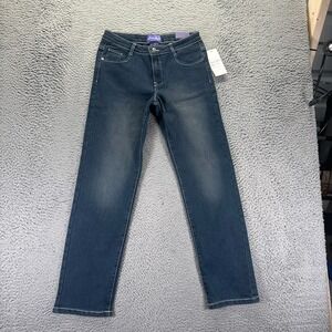 Mint Girl Jeans Girls Size 16 Blue Straight Relaxed Cotton Stretch Dark Wash